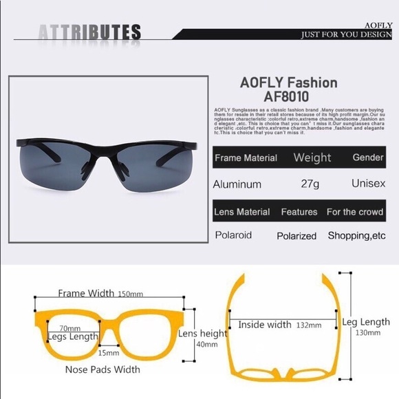 ❗️🆕❗️ AOFLY Sport Men’s Sunglasses - Picture 4 of 4